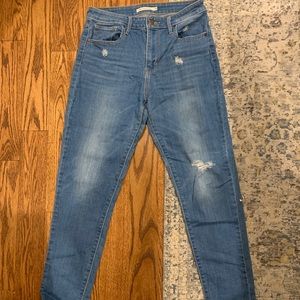 Levi Strauss Skinny High Rise Jeans